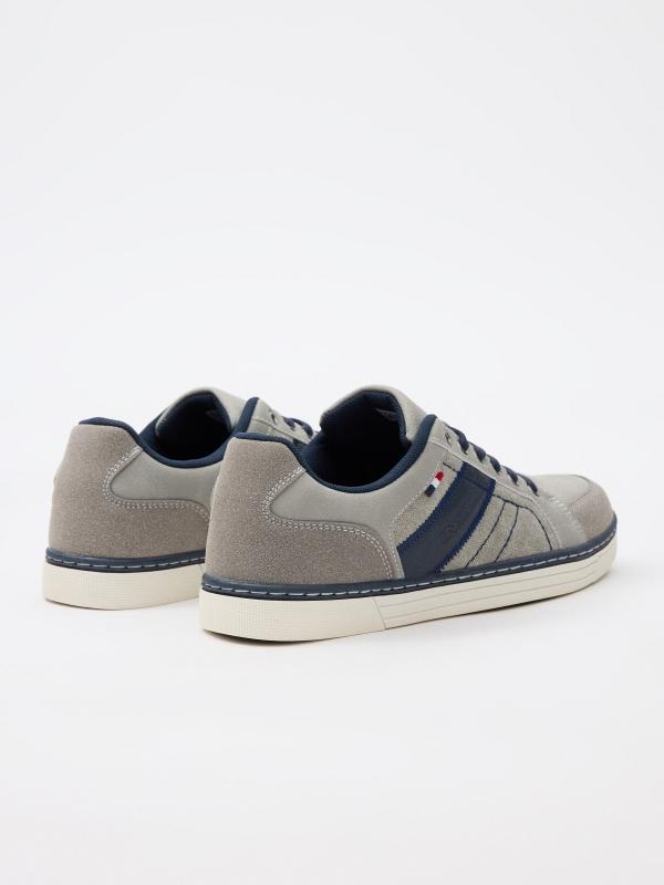 In Side Zapatilla De Polipiel Y Lona