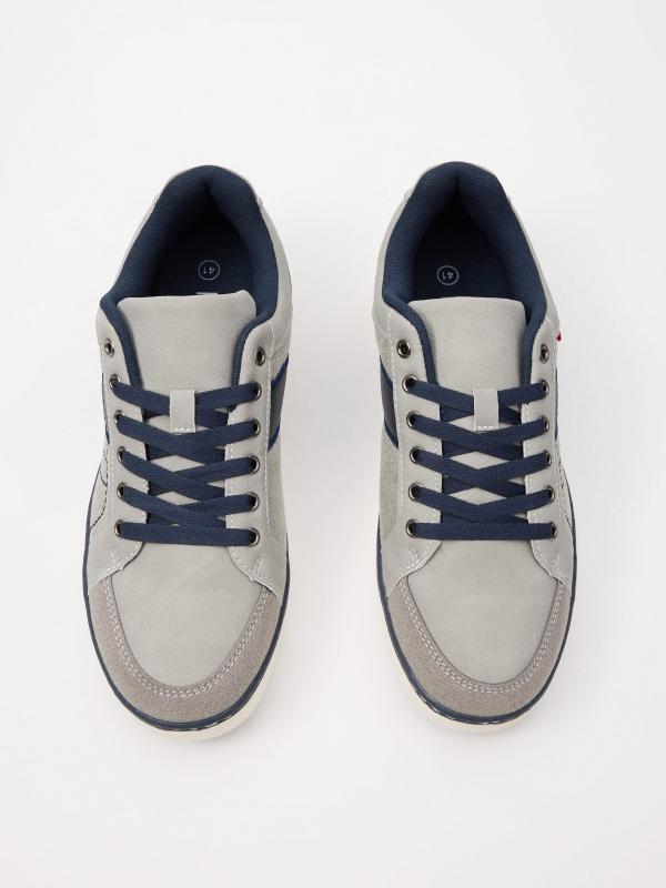 In Side Zapatilla De Polipiel Y Lona