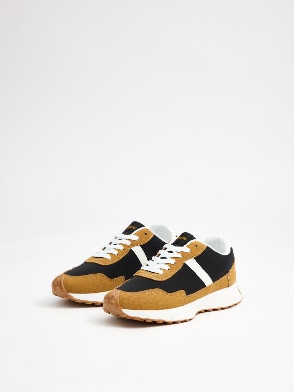 In Side Zapatilla Deportiva Combinada Mostaza