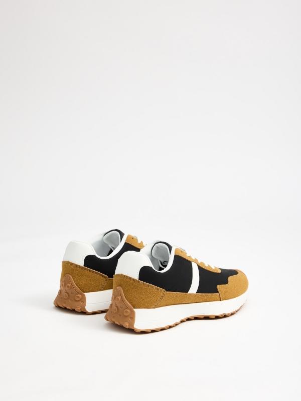 In Side Zapatilla Deportiva Combinada Mostaza