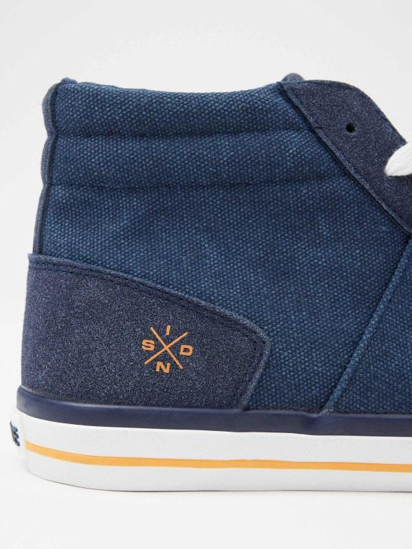 In Side Zapatilla Estilo Bota De Lona