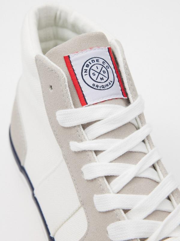 In Side Zapatilla Estilo Bota De Lona