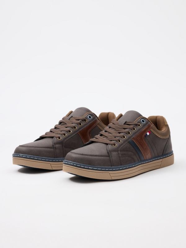 In Side Zapatilla Polipiel Marrones