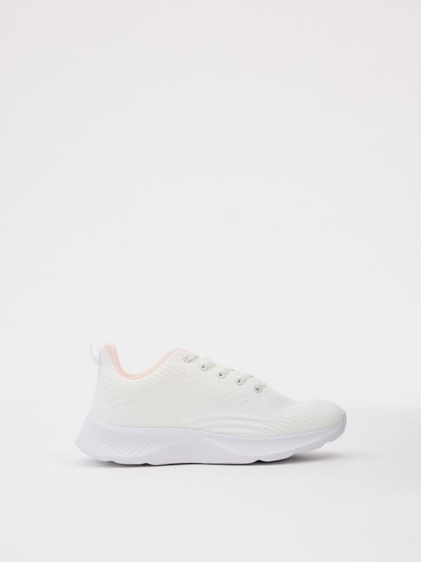 In side Zapatilla running blanca