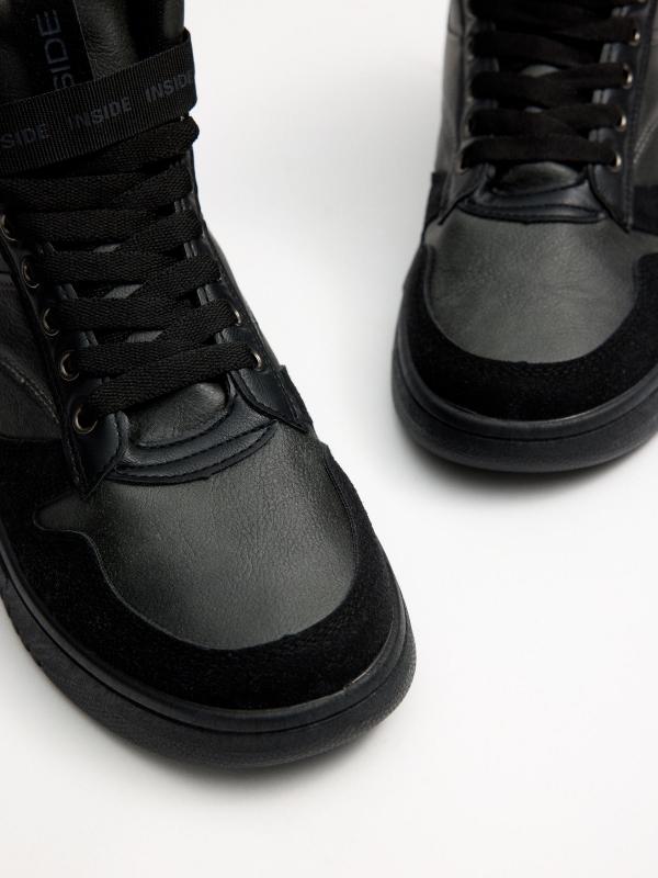 In Side Zapatillas Altas Deportiva Negra