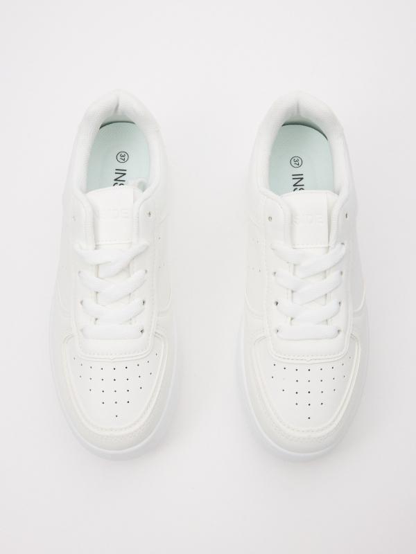 In Side Zapatillas Bajas Con Plataforma Blancas