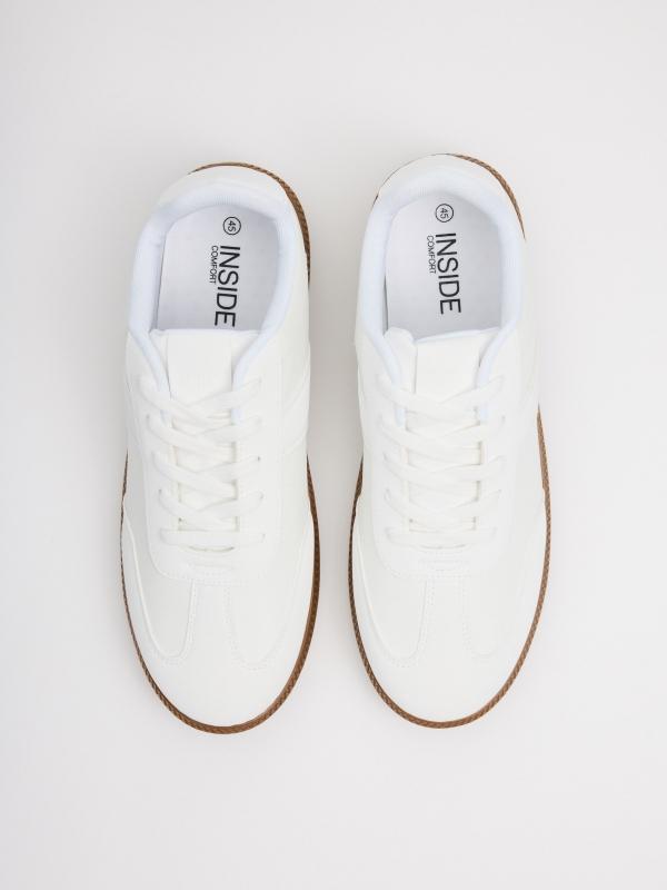 In Side Zapatillas Bajas Retro Blancas