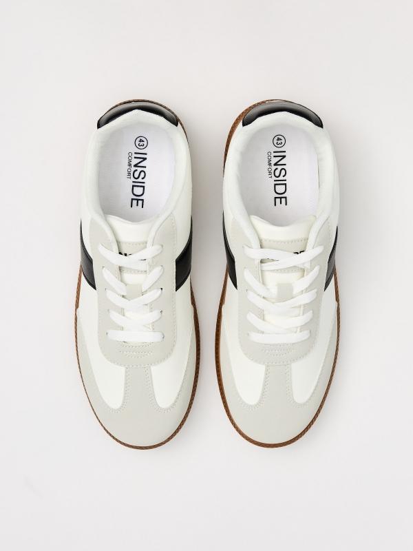 In Side Zapatillas Bajas Retro Blancas