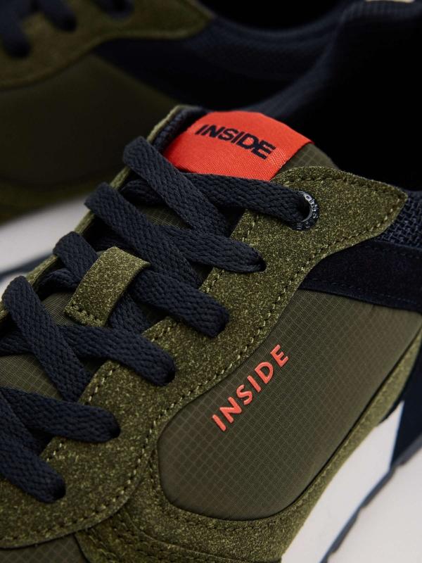 In Side Zapatillas Casual Running Verde Oscuro