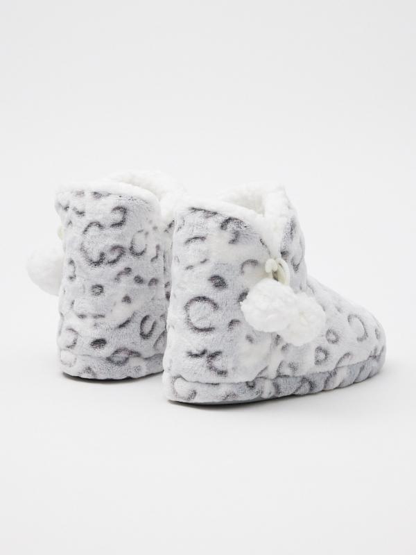 In Side Zapatillas De Casa Bota Animal Print