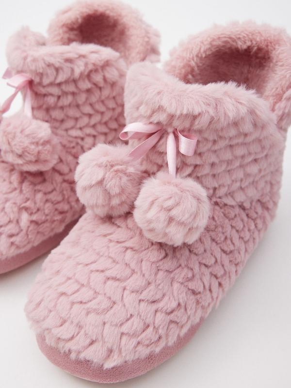 In Side Zapatillas De Casa Bota Con Bolas