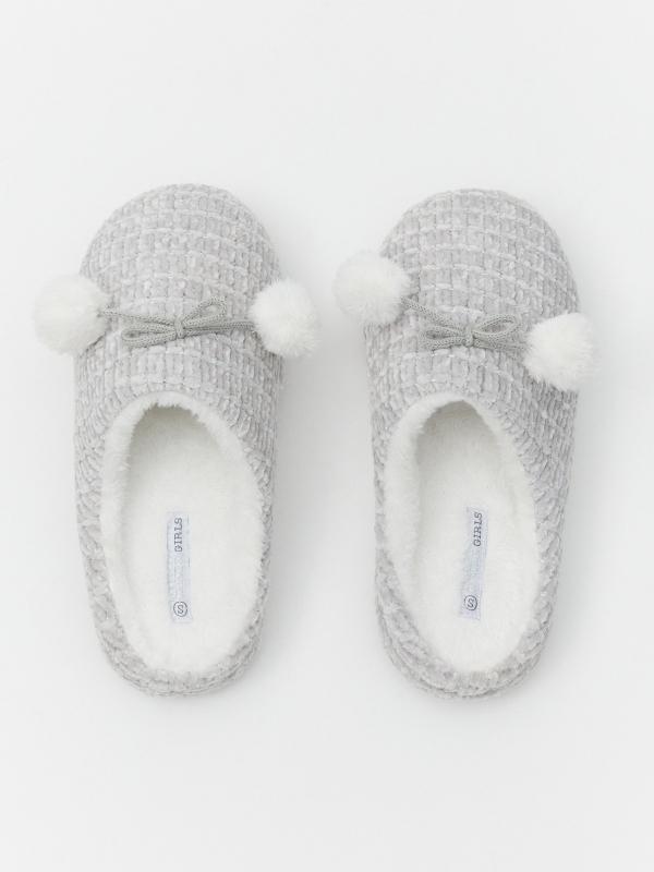 In Side Zapatillas De Casa Con Pompones