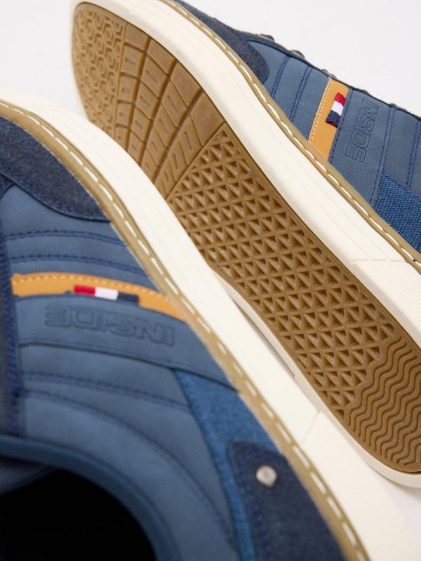In Side Zapatillas De Polipiel Azul