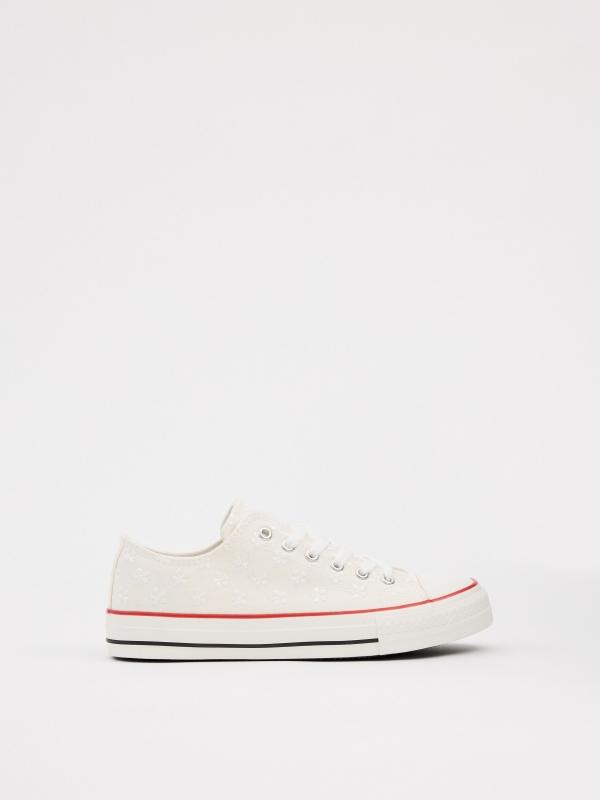 In side Zapatillas lona flores