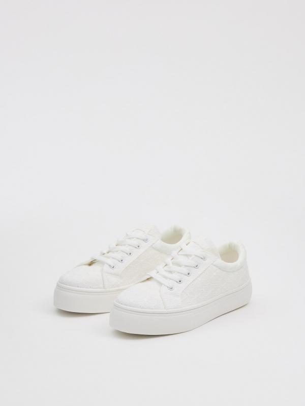 In Side Zapatillas Plataforma Lona Borbado