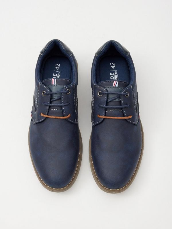 In Side Zapato Casual Con Cordones