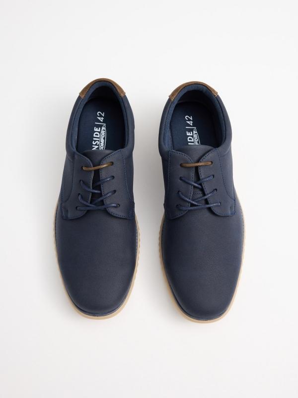 In Side Zapato Clásico Suela Deportiva Azul