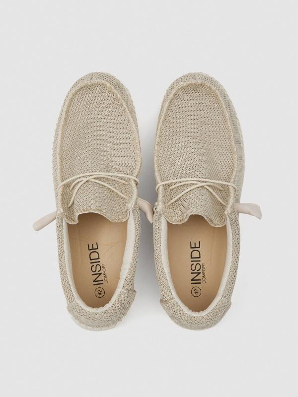In Side Zapato De Lona Con Elásticos