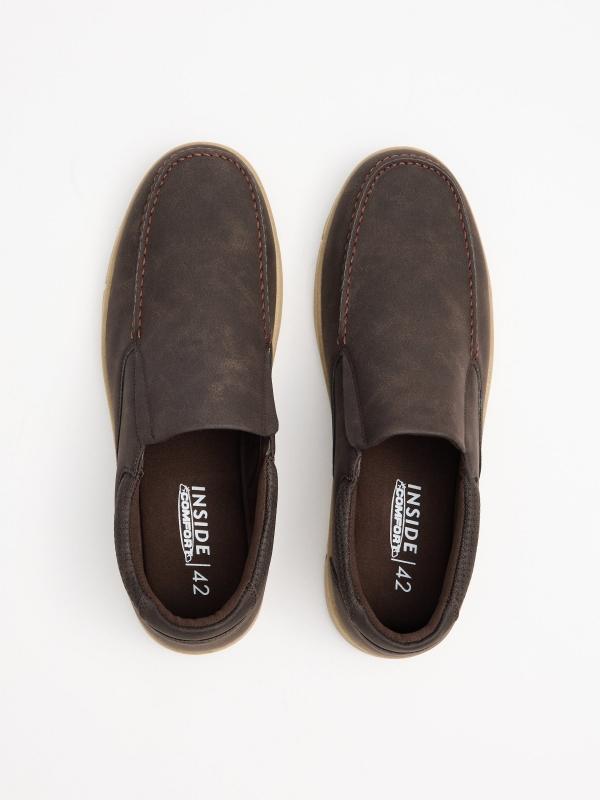 In Side Zapato De Vestir Marrón