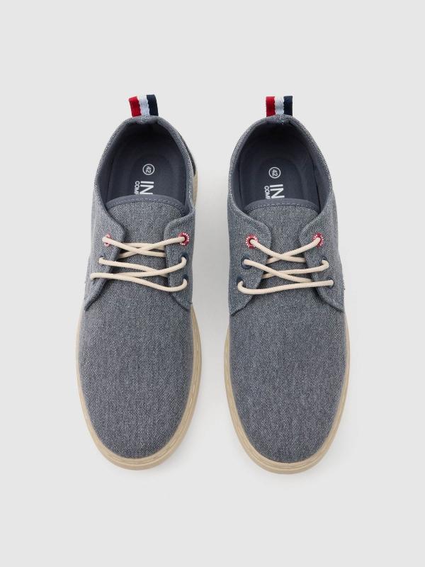 In Side Zapato Loneta Desgastada