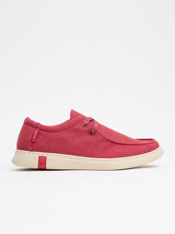 In side Zapato wallaby rojo