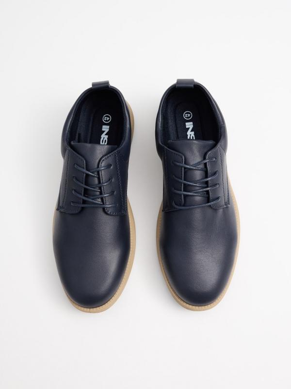 In Side Zapatos Azules En Polipiel