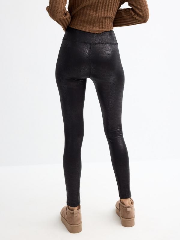 In Side Leggings Superskinny Efecto Piel Animal Print