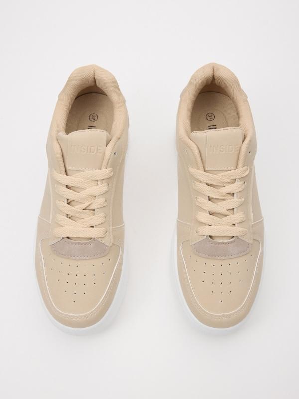 In Side Zapatilla Casual De Polipiel Con Plataforma