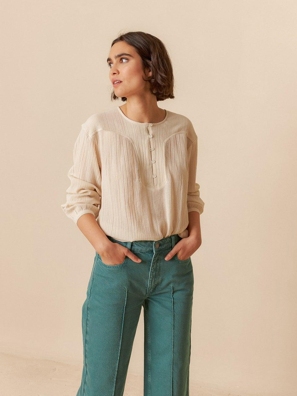 Indi & cold BLUSA BOMBINADA MANGAS