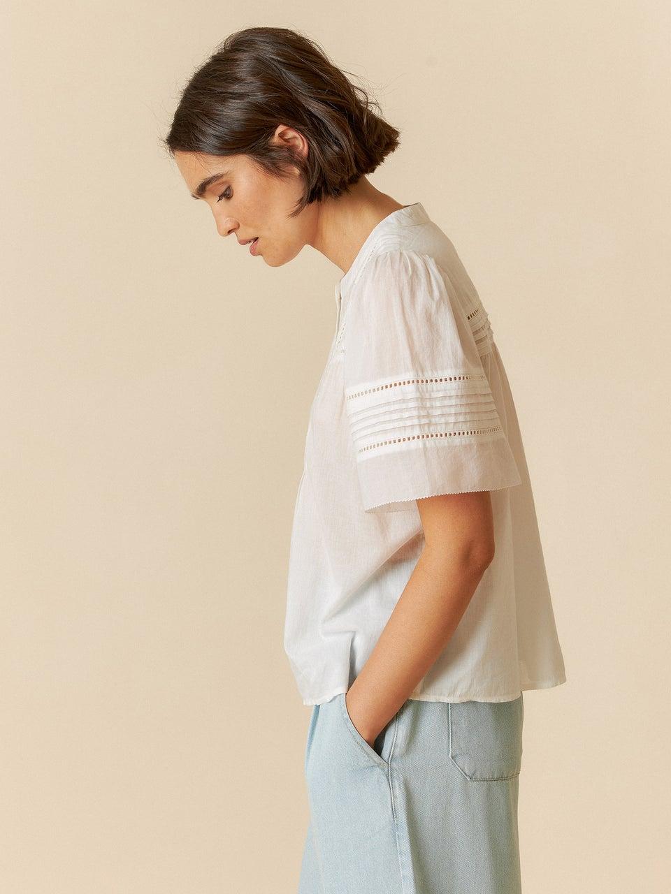 Indi & Cold BLUSA VOILE BORDADA