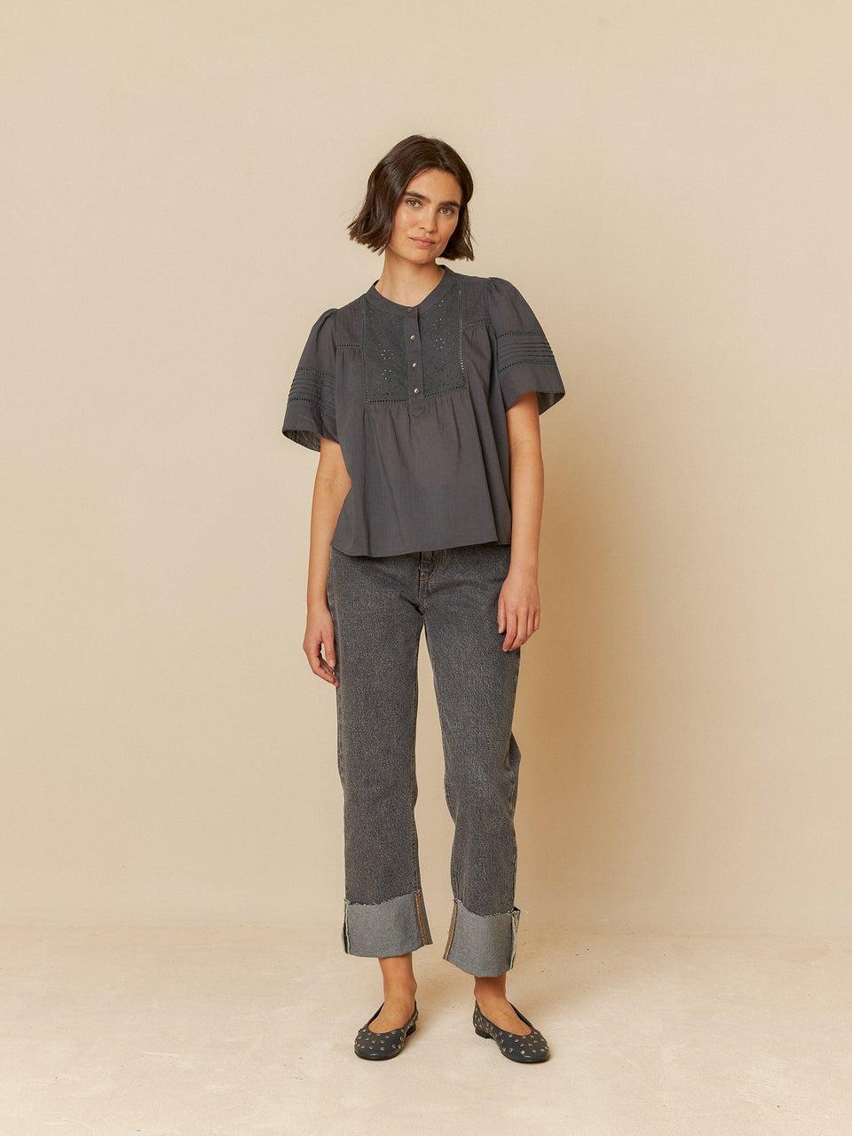 Indi & Cold BLUSA VOILE BORDADA