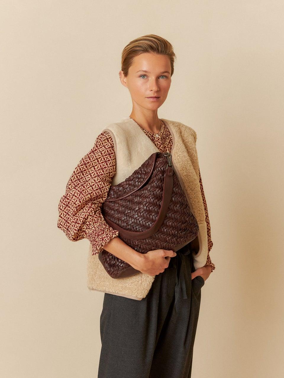 Indi & Cold BOLSO ESPIGA PIEL REMY