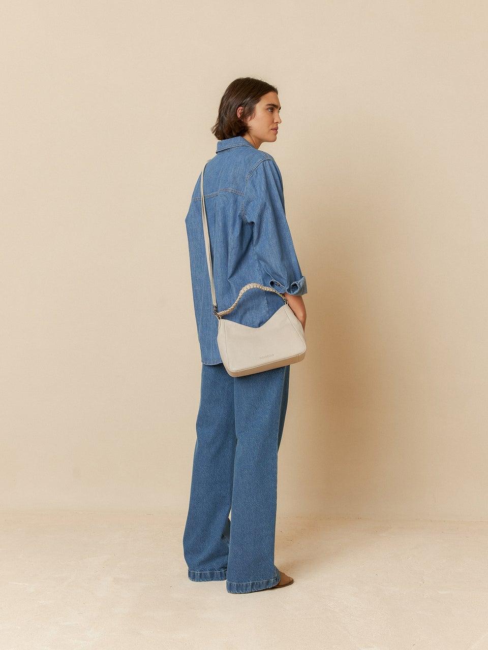 Indi & Cold BOLSO PIEL ASA TRENZADA