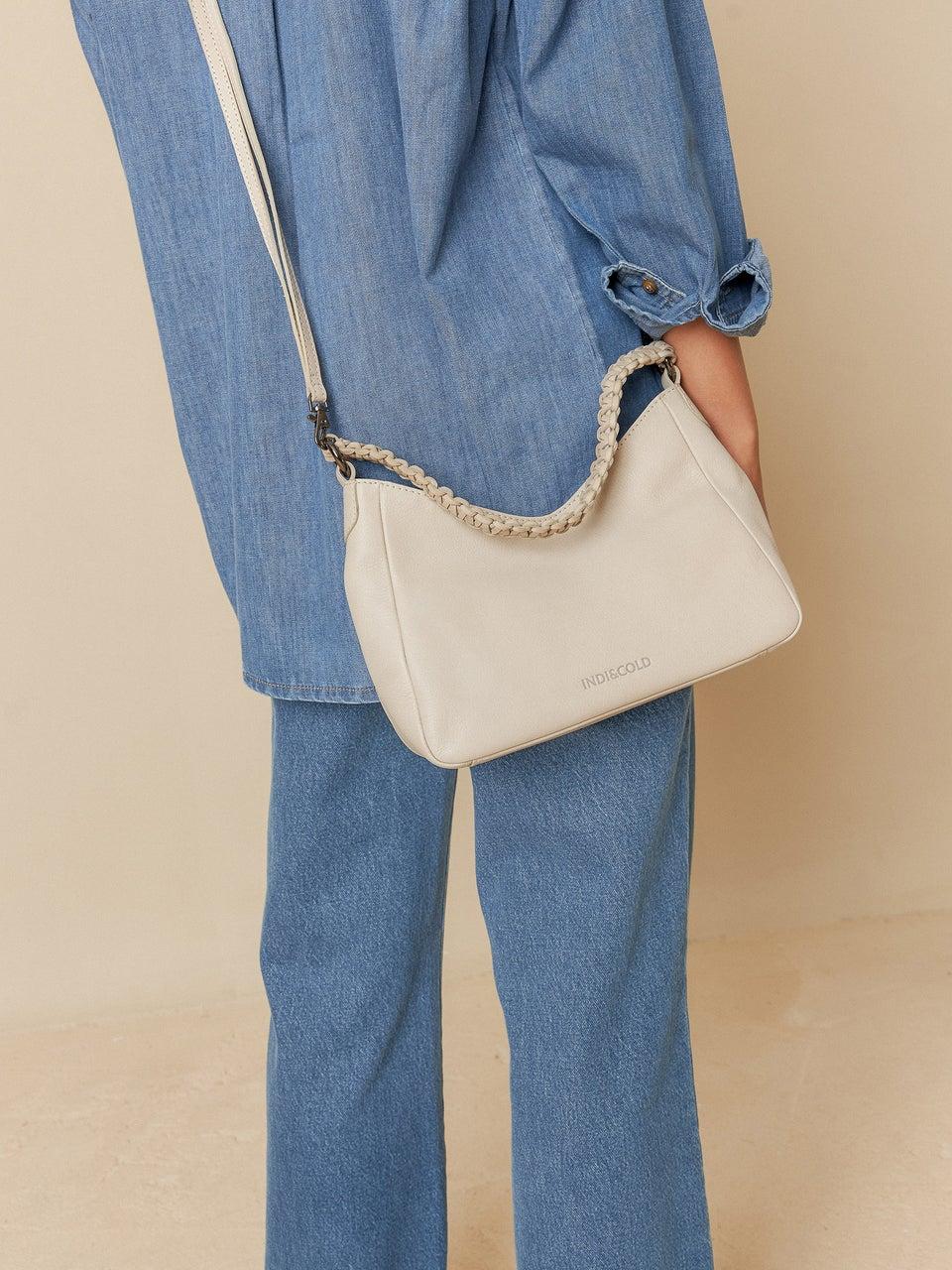 Indi & cold BOLSO PIEL ASA TRENZADA