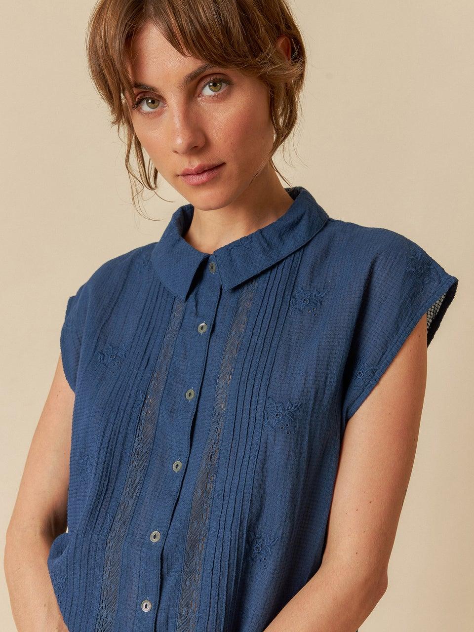 Indi & cold CAMISA BORDADA ALGODÓN