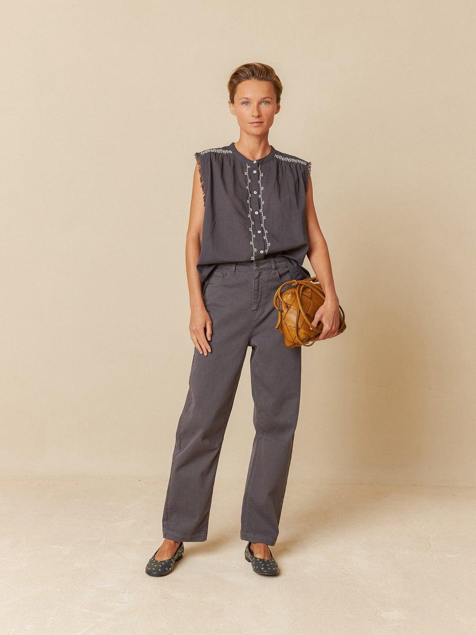 Indi & Cold CAMISA BORDADOS PUNTO DE CRUZ