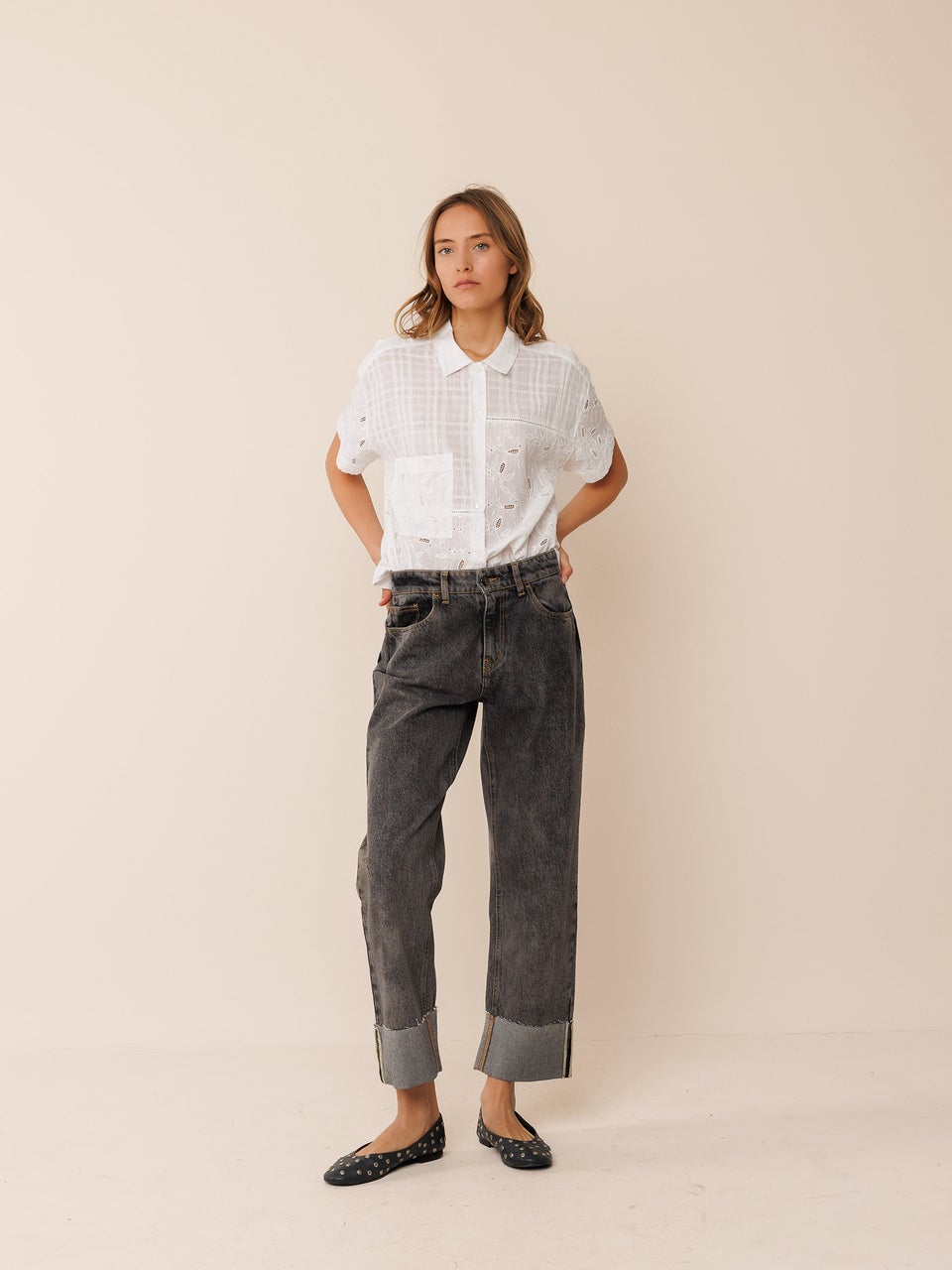 Indi & Cold CAMISA COMBINADA BORDADOS