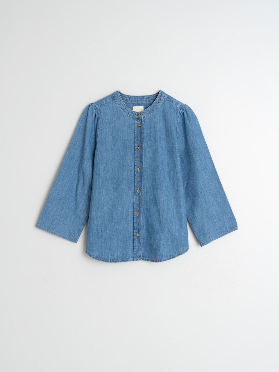 Indi & Cold CAMISA DENIM CUELLO MAO