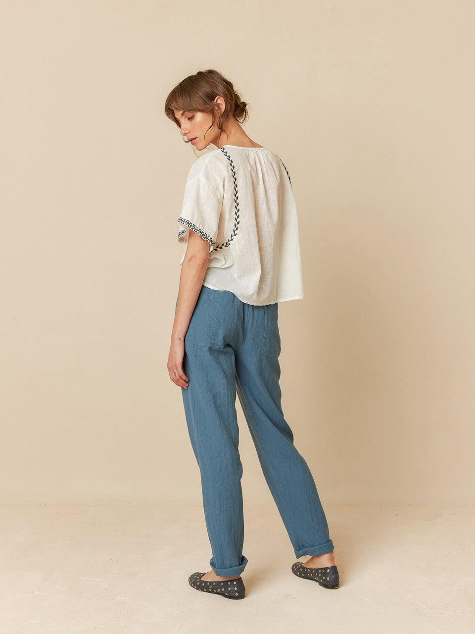 Indi & Cold CAMISA TRAPECIO BORDADA