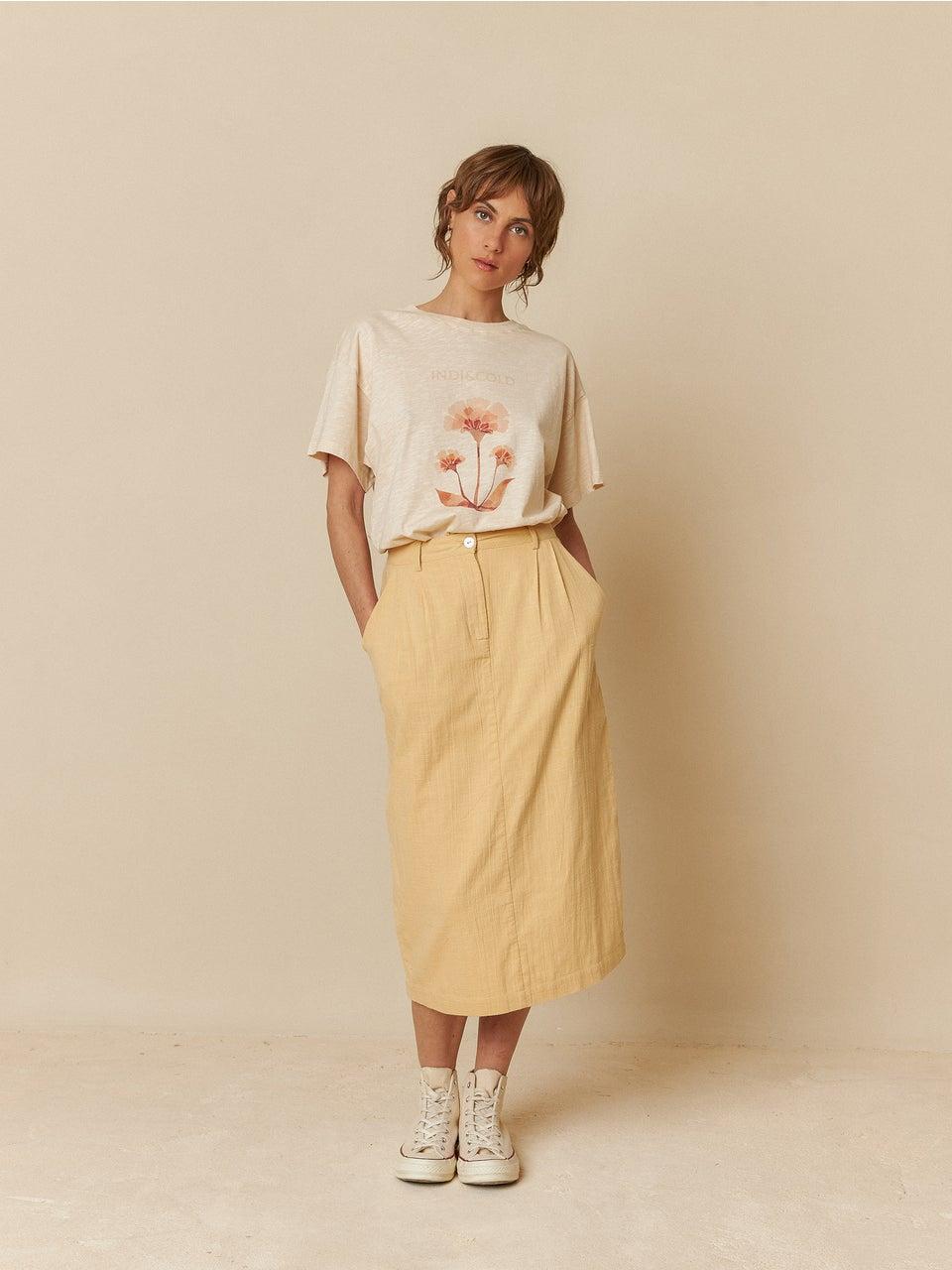 Indi & Cold CAMISETA FLOR ALGODÓN