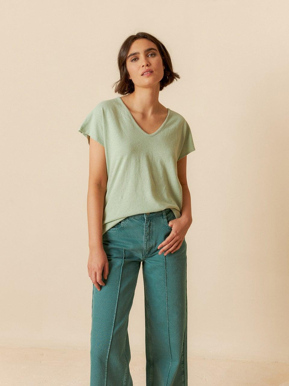 Indi & cold CAMISETA MELANGE EFECTO RÚSTICO