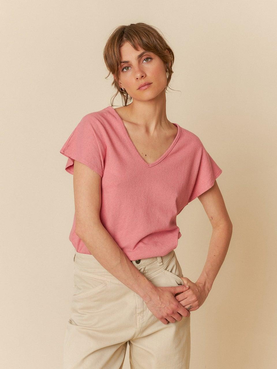 Indi & cold CAMISETA MELANGE EFECTO RÚSTICO