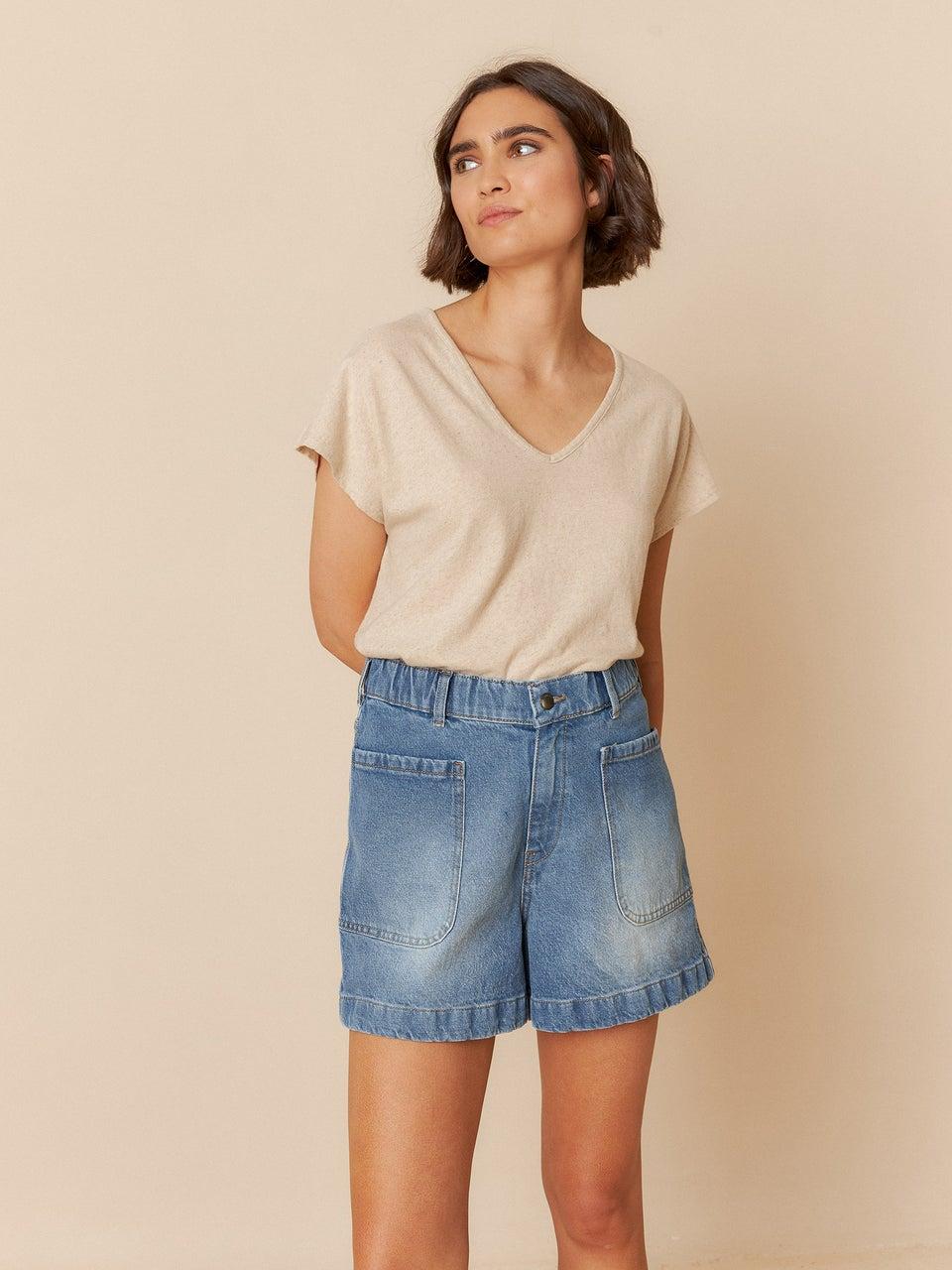 Indi & cold CAMISETA MELANGE EFECTO RÚSTICO