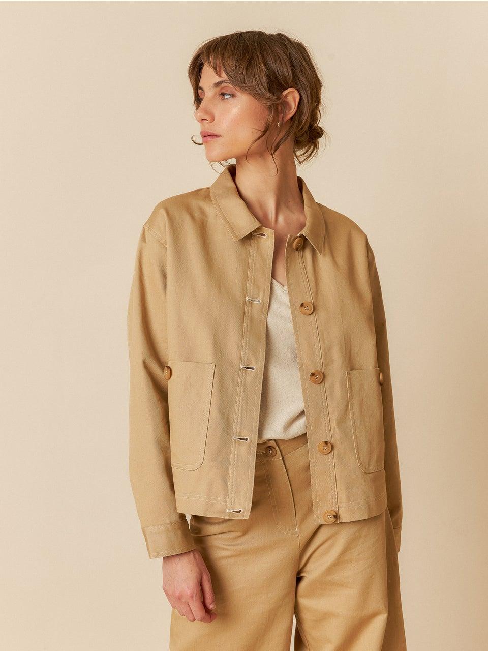 Indi & cold CAZADORA ESTRUCTURA GABARDINA