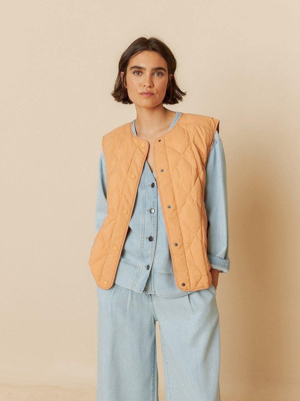 Indi & cold CHALECO ACOLCHADO SNAPS