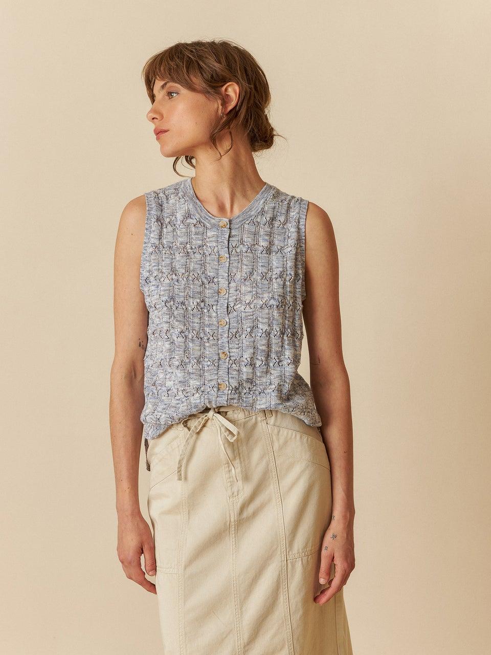 Indi & cold CHALECO DE PUNTO POINTELLE