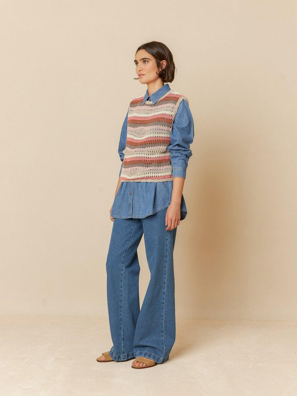 Indi & Cold CHALECO PUNTO CROCHET