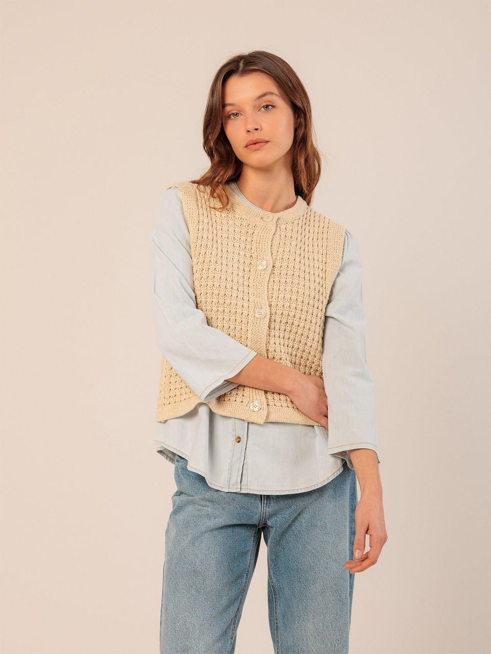 Indi & Cold CHALECO PUNTO DE CESTA