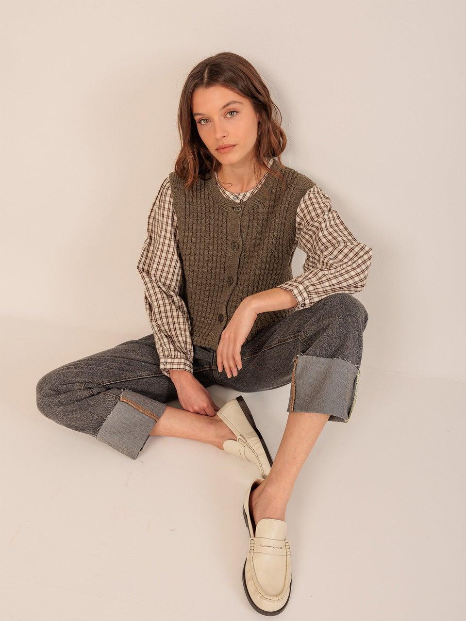 Indi & Cold CHALECO PUNTO DE CESTA