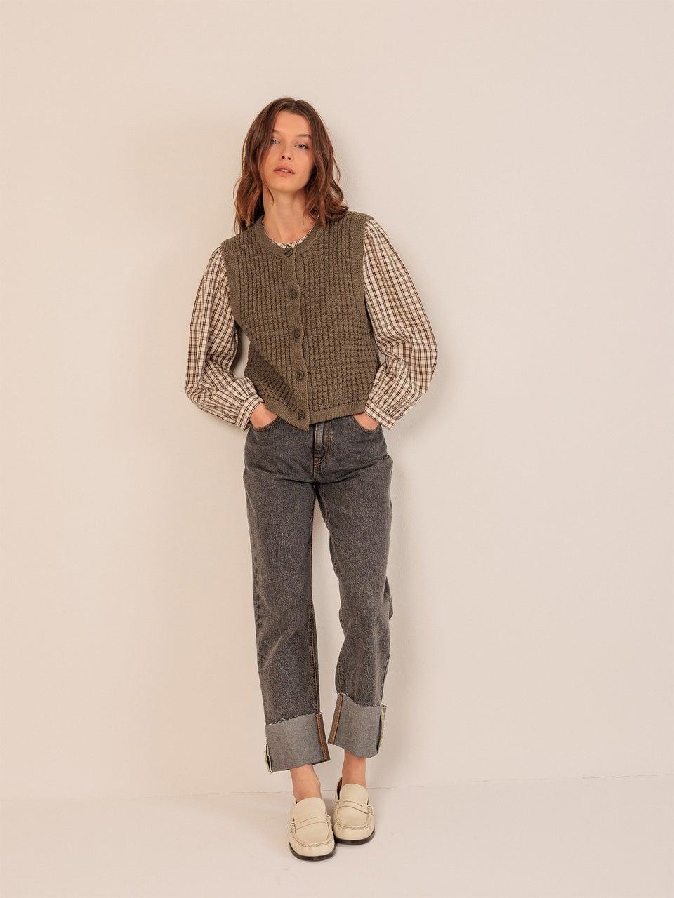 Indi & Cold CHALECO PUNTO DE CESTA